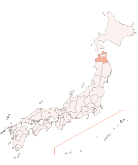 全国の中の青森県