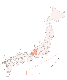 全国の中の岐阜県